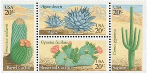 United States 20¢ Desert Plants Postage Stamp #1942-45 x 100 singles - Picture 1 of 1
