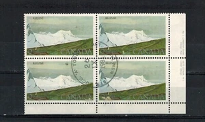 CANADA SCOTT 727 USED PLATE BLOCK NO.2 CAT.$45.00 FOR MINT. - Picture 1 of 1