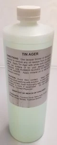 32oz (Ounce) TIN AGER Darkening Solution metal steel antique vintage old metal  - Picture 1 of 4