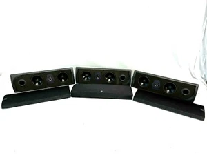 JBL Set Of 2 Sat 2 Satellite Speakers + Center Speaker 14"W x4 1/2"T - Picture 1 of 5
