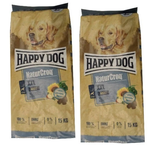 2x15kg Happy Dog  Naturcroq Adult  XXL Hundefutter - Bild 1 von 1