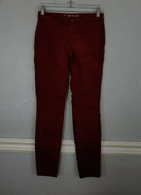 Mossimo Mid-Rise Skinny dark red, burgundy corduroy pants, size 0 w/ stretch - Image 1 of 4