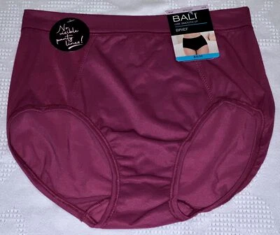 BALI One Smooth U Second Skin Micro Deep Cerise Pink Brief Panty Womens M XL 2XL - Image 1 of 4