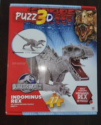 NUEVO Puzzle de espuma 3D Jurassic World Indominus Rex - 77 piezas Foto 1 de 4