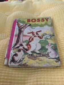Bossy Calf Who Lost Her Tinkle Bell McLoughlin 1939 Exclusive Pink Binding - Picture 1 of 4