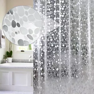 Stall Shower Curtain Liner54 x 72inch EVA Waterproof Weighted Clear Shower Li... - Picture 1 of 8