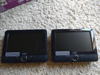LOGIK 7 Inch Dual Portable DVD Player L7DUALM13  - Image 1 of 4