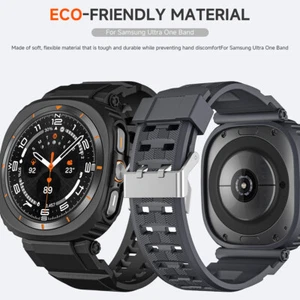 TPU Rugged Sport Band Futerał ochronny do Galaxy Watch Ultra 47mm Silikonowy pasek - Zdjęcie 1 z 28
