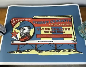 Charley Crockett Siebdruck Poster Matt Cliff Clyde Theater Indiana Ft Wayne - Bild 1 von 5