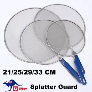 4Size Anti Splatter Guard Oil Net Splash Cover Pan Screen Kitchen Cooking Frying - Picture 1 of 14