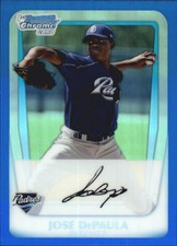 2011 Bowman Chrome Prospects Blue Refractors #BCP119 Jose DePaula /150