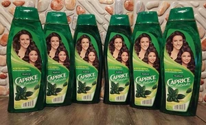 6 PK PALMOLIVE CAPRICE NATURALS SHAMPOO Brillo Y Aroma Con Aceite HERBAL 760ML - Picture 1 of 3