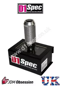 D1 ESPEC UNIVERSAL CARBONO ENGRANAJE PERILLA VARILLA FORMA PLATA 5MT 6MT JDM DRIFT 5 6 VELOCIDADES - Imagen 1 de 1