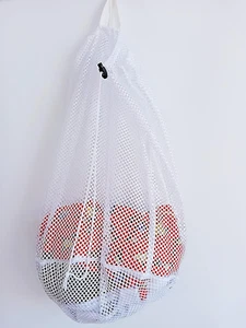 Small Commercial Mesh Laundry Bag with Handle and Drawstring for Dormitory, Trav - Picture 1 of 5