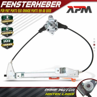 Fensterheber Manuell Hinten Links für Fiat Punto Grande Punto 199 1.2 1.4 1.6 - Bild 1 von 4