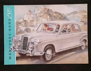 Vintage Rare Sales Brochure Mercedes Benz Type 180 Sedan w120 w121 - Picture 1 of 3