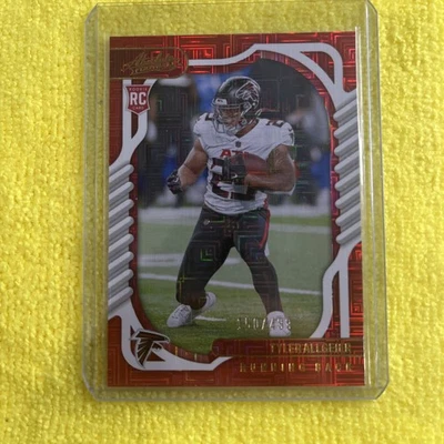 2022 Panini Absolute - Rookies Tyler Allgeier #198 Red Squares /499 (RC) - Image 1 of 2