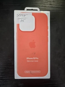 Apple Silicone Case with MagSafe for iPhone 16 Pro - Tangerine Orange - Photo 1 sur 2