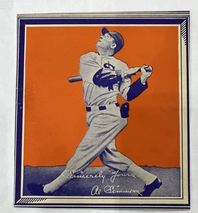 1935 WHEATIES SERIES 1 Al Simmons  (HOF) HAND CUT - Picture 1 of 2