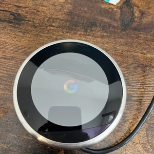 Google Learning Thermostat 3rd Generation Display Only stainless steel/ silver - Picture 1 of 4