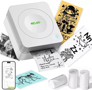 NELKO PM230 Mini Thermal Printer - Perfect for Students & Creatives - Picture 1 of 9