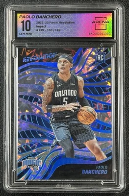 PAOLO BANCHERO AC 10 2022-23 PANINI REVOLUTION #139 ROOKIE IMPACT RC /149 MAGIC - Image 1 of 2