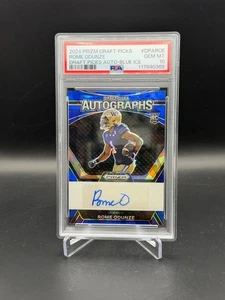 2024 Prizm Draft Picks - Rome Odunze DPA-ROE Blue Ice Prizm /75 (RC,AU) PSA 10 - Bild 1 von 3