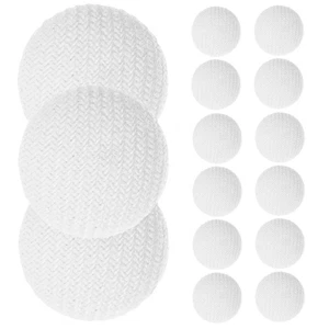 30 Pcs Tuxedo Buttons Bridal Buttons Cloth Covered White Tuxedo Buttons - Picture 1 of 12
