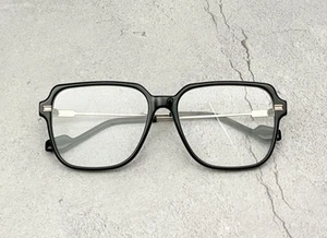 Gafas cuadradas Gentle Monster Jeff 01 marco negro lentes transparentes gafas unisex - Imagen 1 de 11