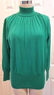 Mondi Vintage Green Mock Neck Wool Blend Sweater Size 38 (EU) S (US) - Image 1 of 4