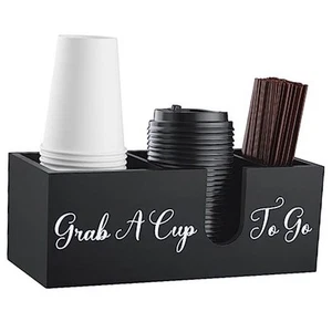 Coffee Cup Holder for Countertop - Wood Coffee Bar Accessories and Organizer - Picture 1 of 8
