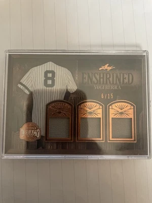 Bronx Legacy 2024 Yogi Berra Triple Reliquia 6/15. Foto 1 de 2