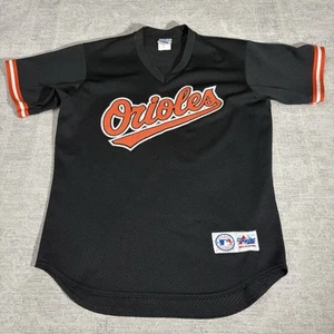 Vintage Majestic Baltimore Orioles Baseball Black Jersey USA Made Men’s Medium - Picture 1 of 10