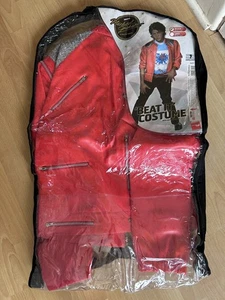 Adult Men’s Michael Jackson PVC Beat It Jacket Fancy Dress Costume - Stag Night - Picture 1 of 5