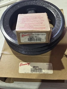 Cast Iron 6.5 " Dual Groove Belt Pulley with 1 1/8" Sheave Bushing 2BK67H - Picture 1 of 5