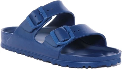 BIRKENSTOCK Arizona Eva Azul Marino Dos Tiras Estilo Estrecho Fit Tallas GB 3-8 - Imagen 1 de 4