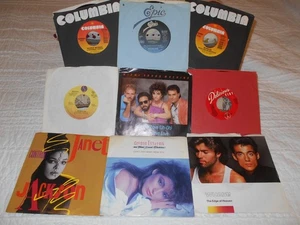 Madonna Material Girl, Gloria Estefan, Wham, Culture Club, Young MC 45's rpm Lot - Picture 1 of 2