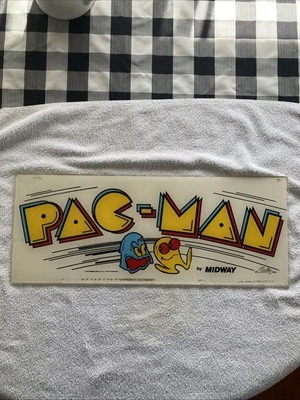 PAC-MAN - 1980 COIN-OP ARCADE VIDEO GAME ORIGINAL MARQUEE - MIDWAY A BALLY CO - Image 1 of 4