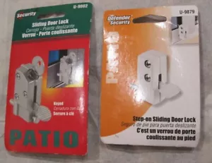 Patio Sliding Door Lock - Set of 2. 1 Pc Keyed / 1 Pc Unkeyed NIP - Bild 1 von 5