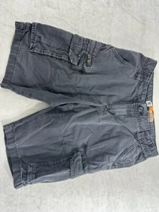 Lee Dungaree Shorts Boy's 14 Regular Gray Relaxed Sure2fit Adjustable Waistband - Picture 1 of 12