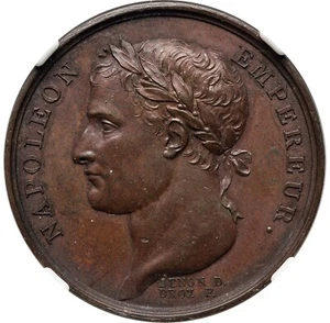 Napoleon - 1805 Bronze "Louis Desaix Monument" Medal - NGC MS62BN - PORTRAIT!! - Afbeelding 1 van 4