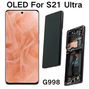 Schermo OLED per Samsung Galaxy S21 Ultra SMG998 assemblaggio display LCD ricambio - Foto 1 di 8