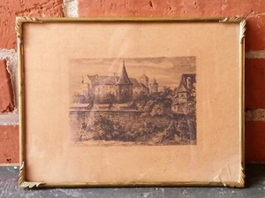 alter Kupferstich Nürnberg Frauentorgraben historische Ansicht signiert Gerling? - Bild 1 von 6