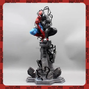 Symbiotic Spider-Man Venom Action Figure LED 38cm PVC Statue Model Collectables - Picture 1 of 6