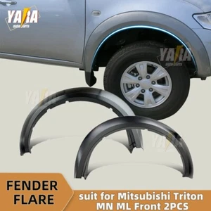 Suit Mitsubishi Triton MN ML 2006-2015 Fender Flares Wheel Arch Matte black 2pcs - Picture 1 of 3