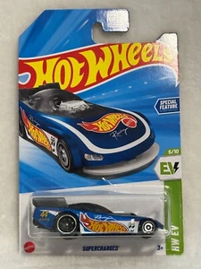 2025 Hot Wheels Supercharged Blue 60/250, HW EV Series 5/10 1:64 Diecast - Picture 1 of 5
