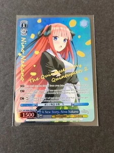 Quintuplets bianco nero quintessential 5HY/W90-PE03S PR foil Nino Nakano promo - Foto 1 di 2
