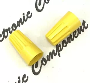 10pcs - Connettori a filo COOPER 44-3 600V GIALLO CONN di medie dimensioni - Foto 1 di 5