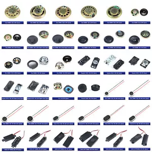 2 piezas de accesorios de altavoces pequeños 4 ohmios 8 ohmios 0,25/0,5/1/2/3/5W 4Ω 8Ω hágalo usted mismo - Imagen 1 de 41