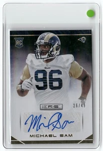 2014 Panini Rookies & Stars Longevity Rookie AUTO Michael Sam #173 (RC) /49 STL - Picture 1 of 2
